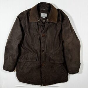 Rainforest Men's‎ L Brown Barn Coat Suede Collar Down Liner Heritage Grandpacore